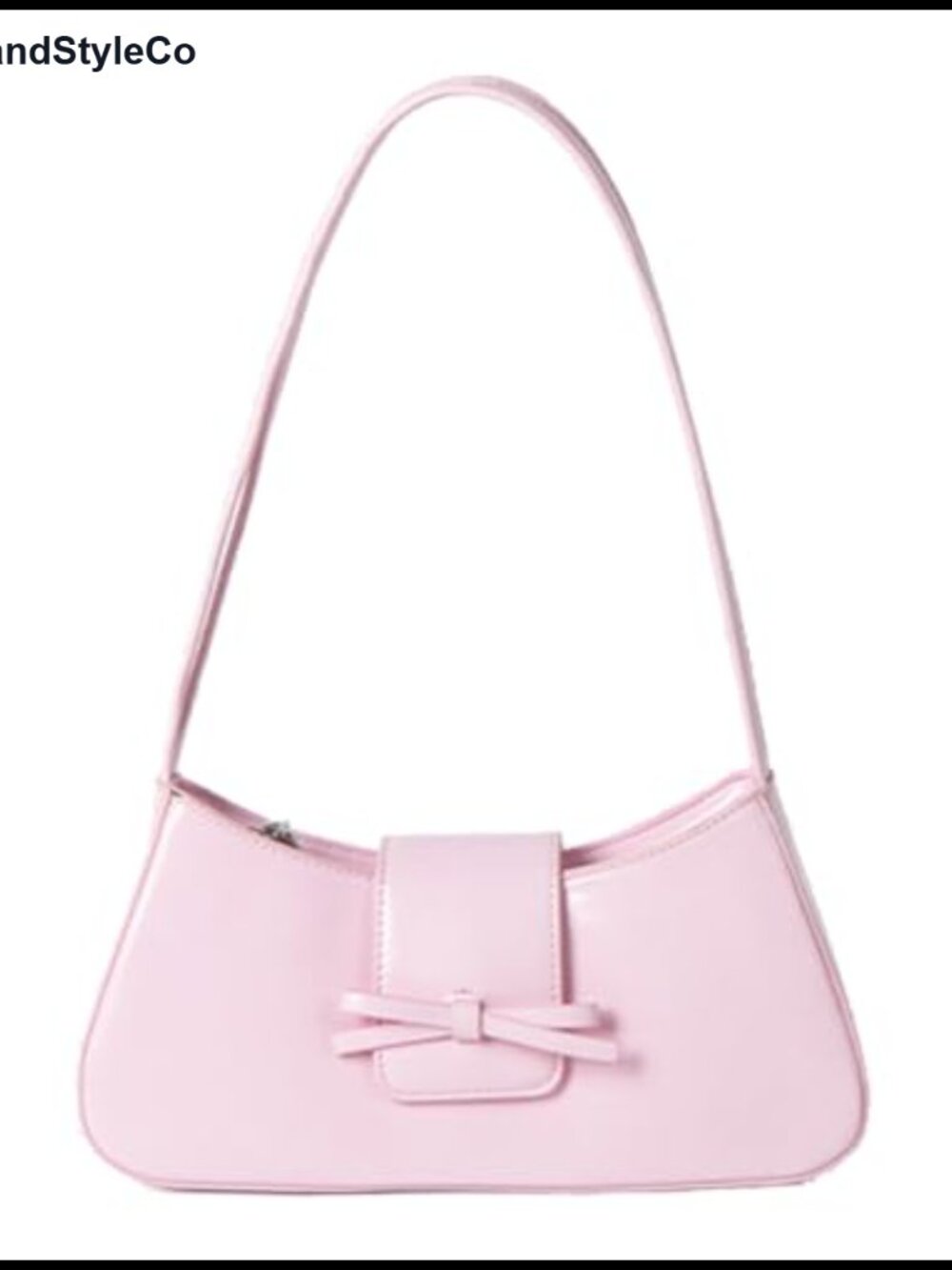 Patent Leather Hobo Handbag Y2K Bow Purse Women Shoulder Bag Clutch